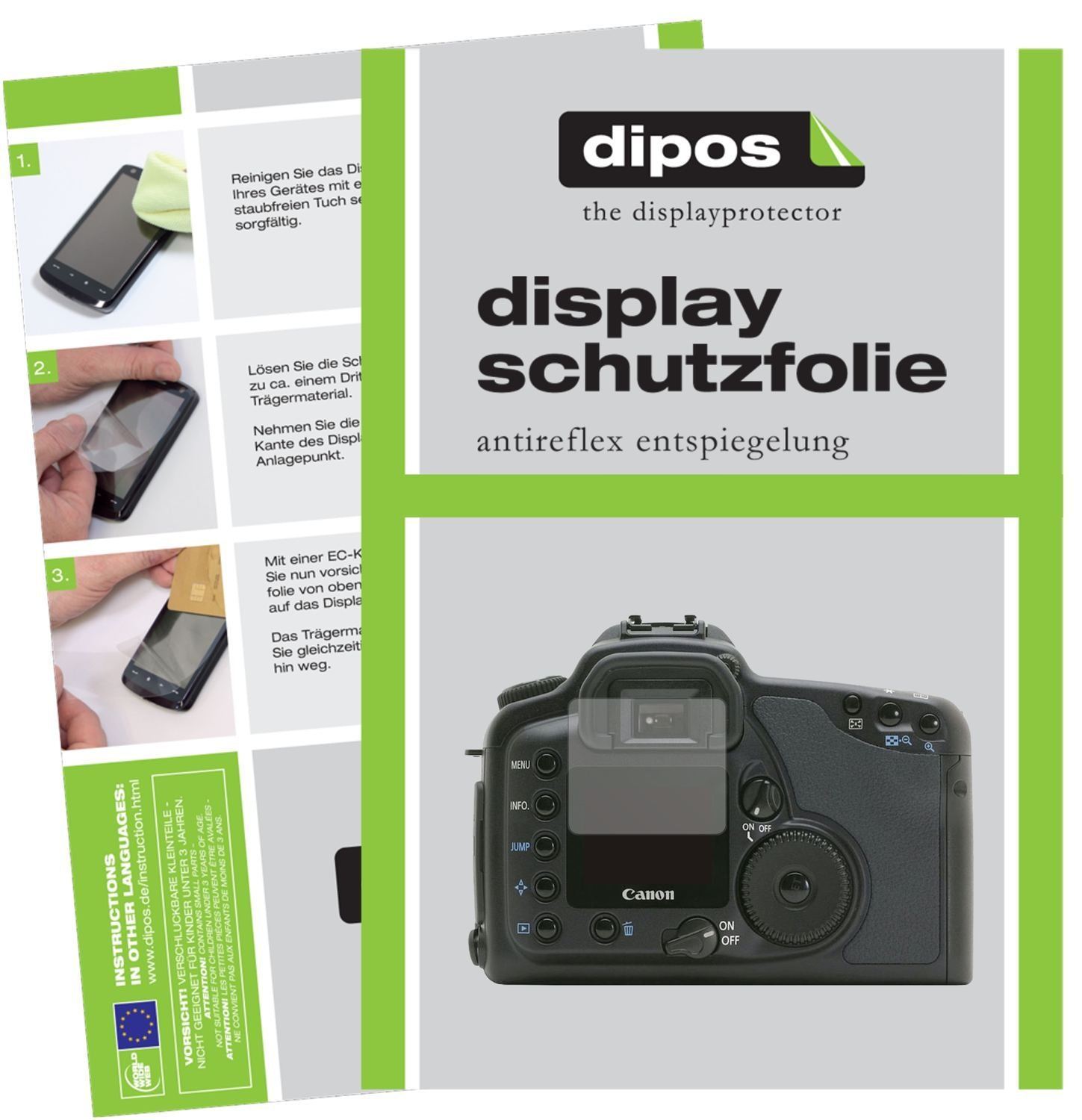 1x Schutzfolie matt für Canon Eos 10D Display-Schu (1)