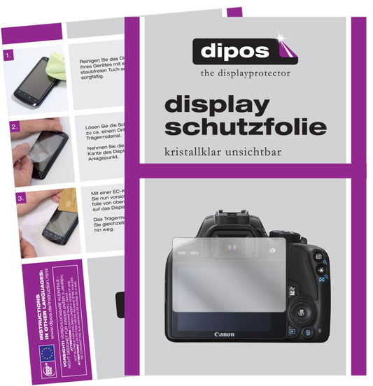 2x Schutzfolie klar für Canon EOS 250D Display-Sch (1)