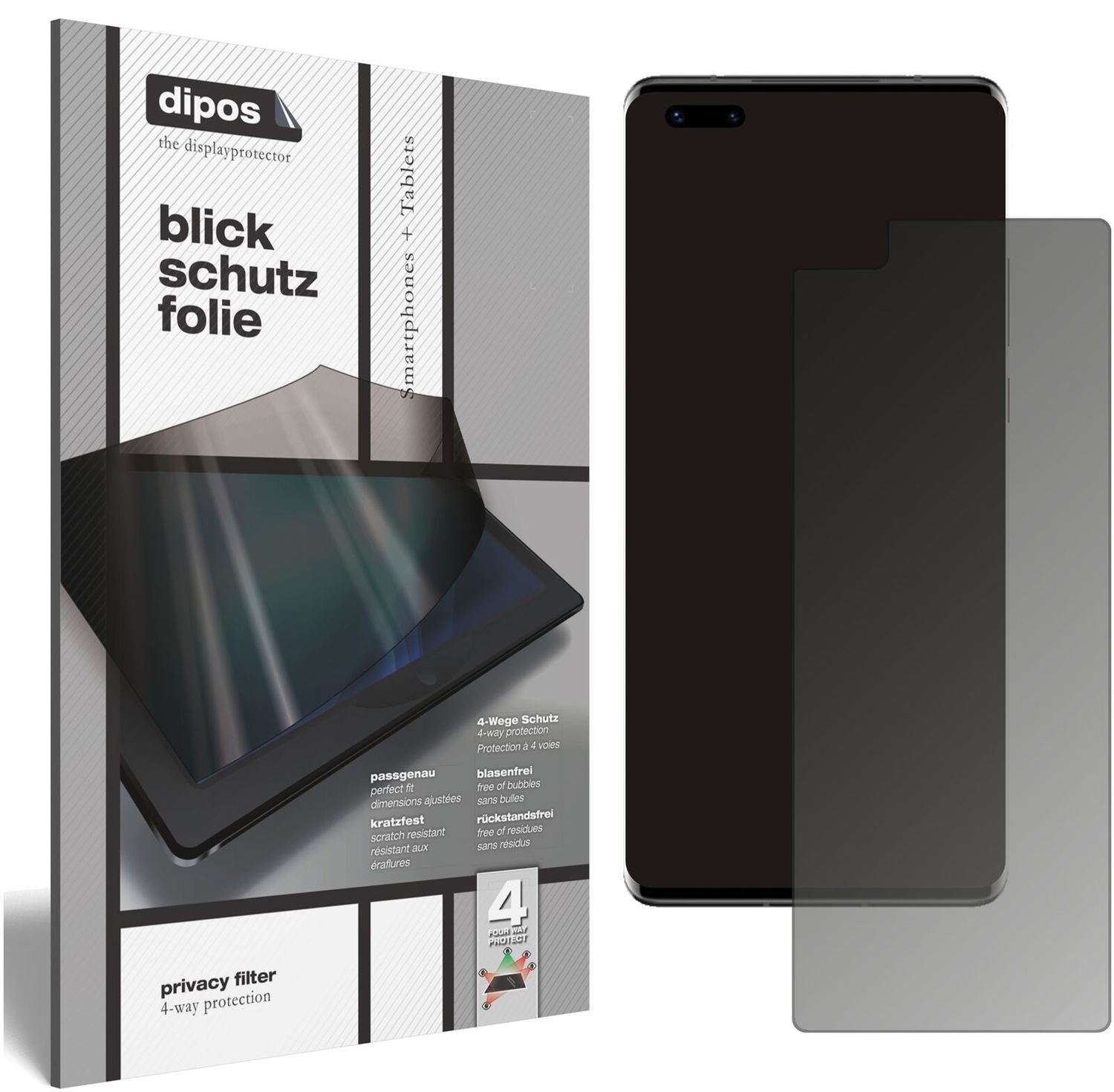 Blickschutzfolie für Huawei Mate 40 Pro Plus matt  (1)