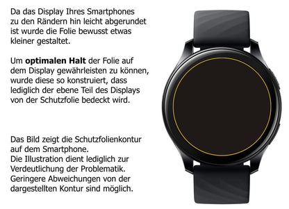 2x Schutzfolie matt für OnePlus Watch (46mm) Displ (6)