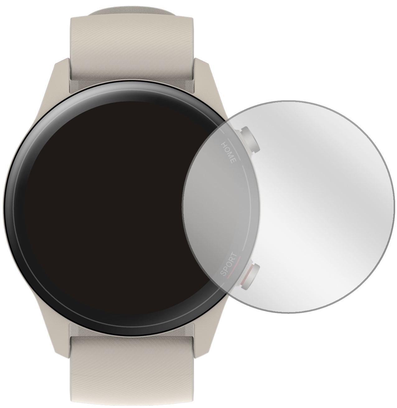 6x Schutzfolie klar für Xiaomi Mi Watch Display-Sc (2)