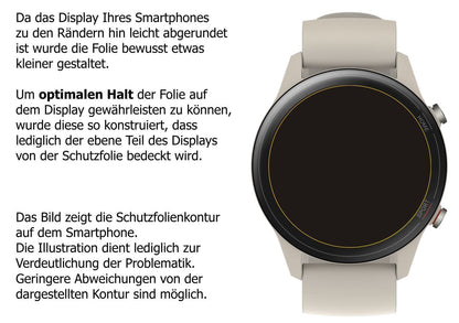 6x Schutzfolie klar für Xiaomi Mi Watch Display-Sc (5)