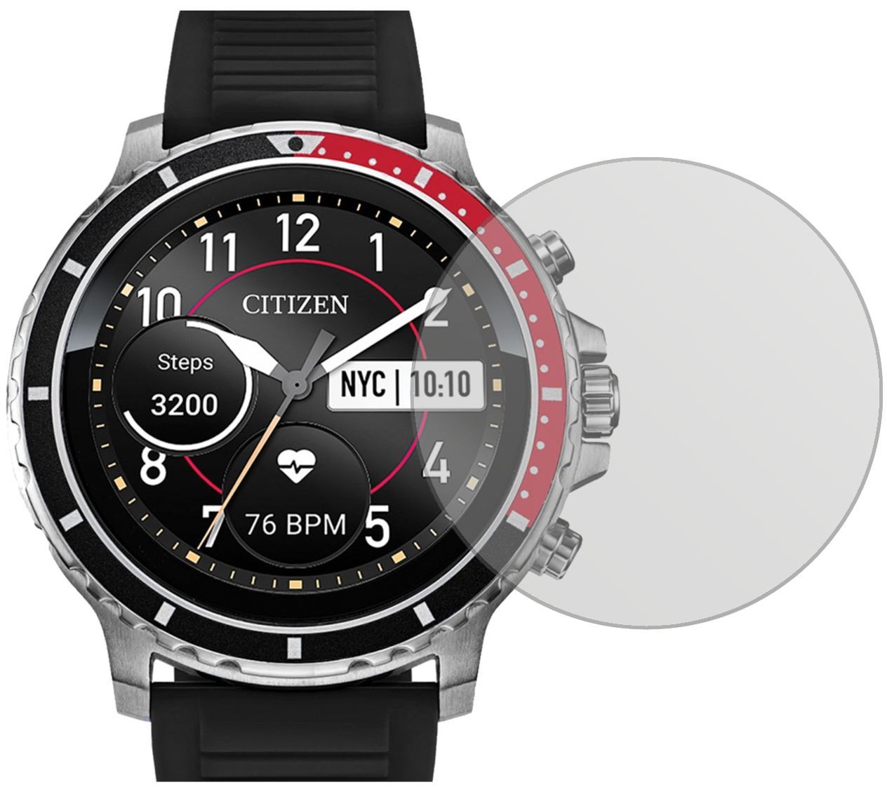 5x Schutzfolie matt für Citizen CZ Smart Display-S (2)