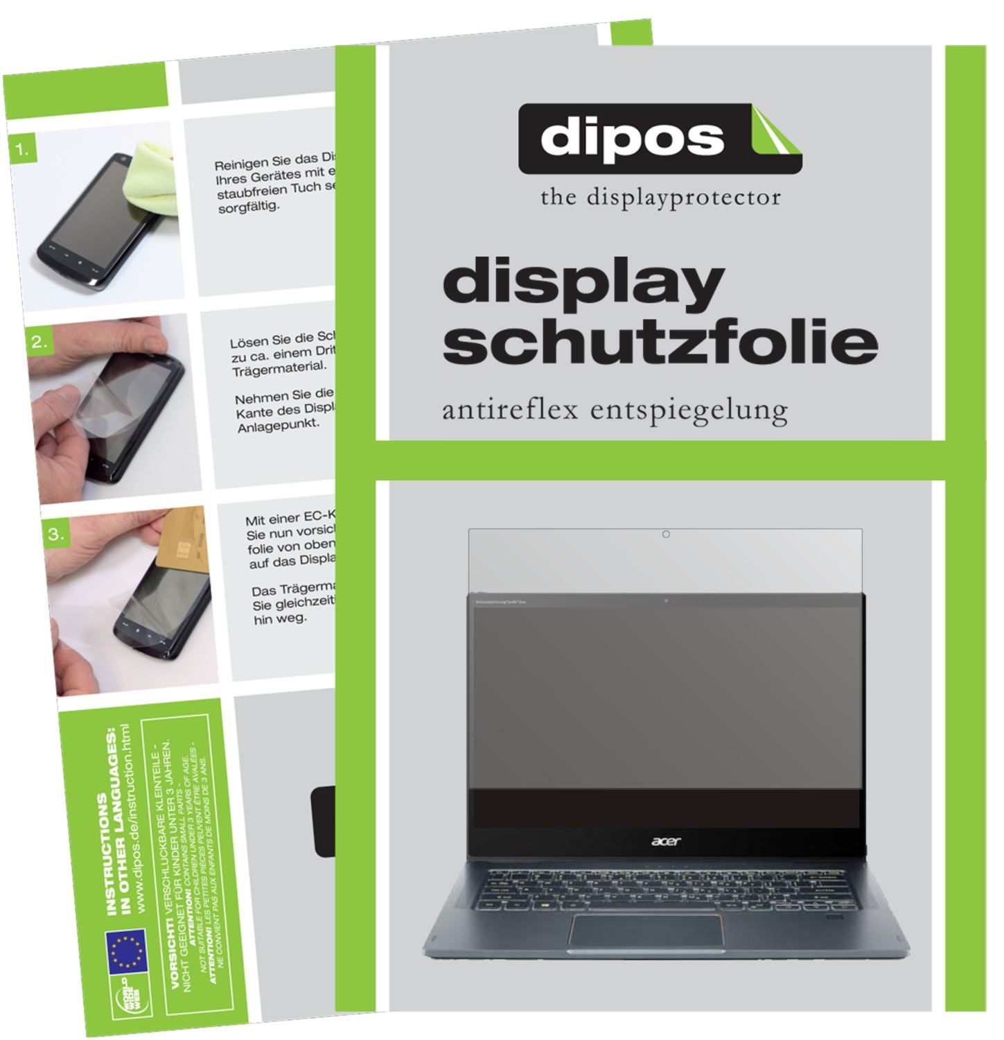 2x Schutzfolie matt für Acer Spin 7 5G 14 Zoll Dis (1)