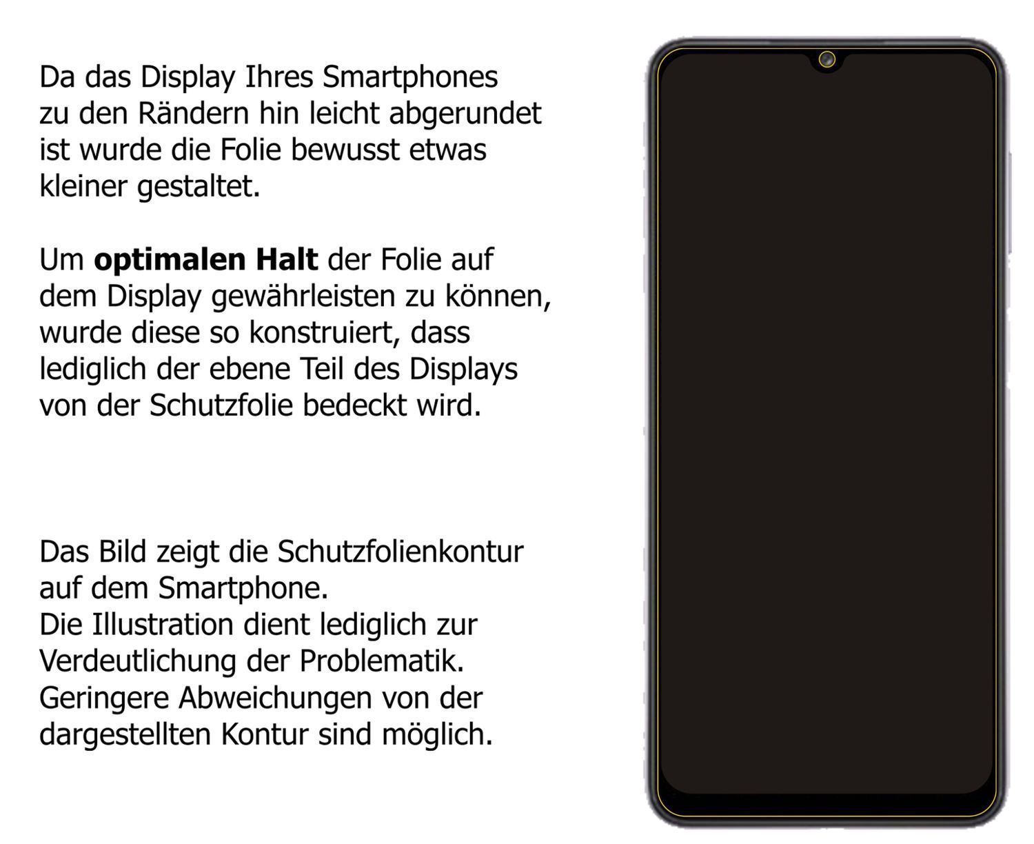 1x 9H Schutzfolie matt für Samsung Galaxy A32 5G P (3)