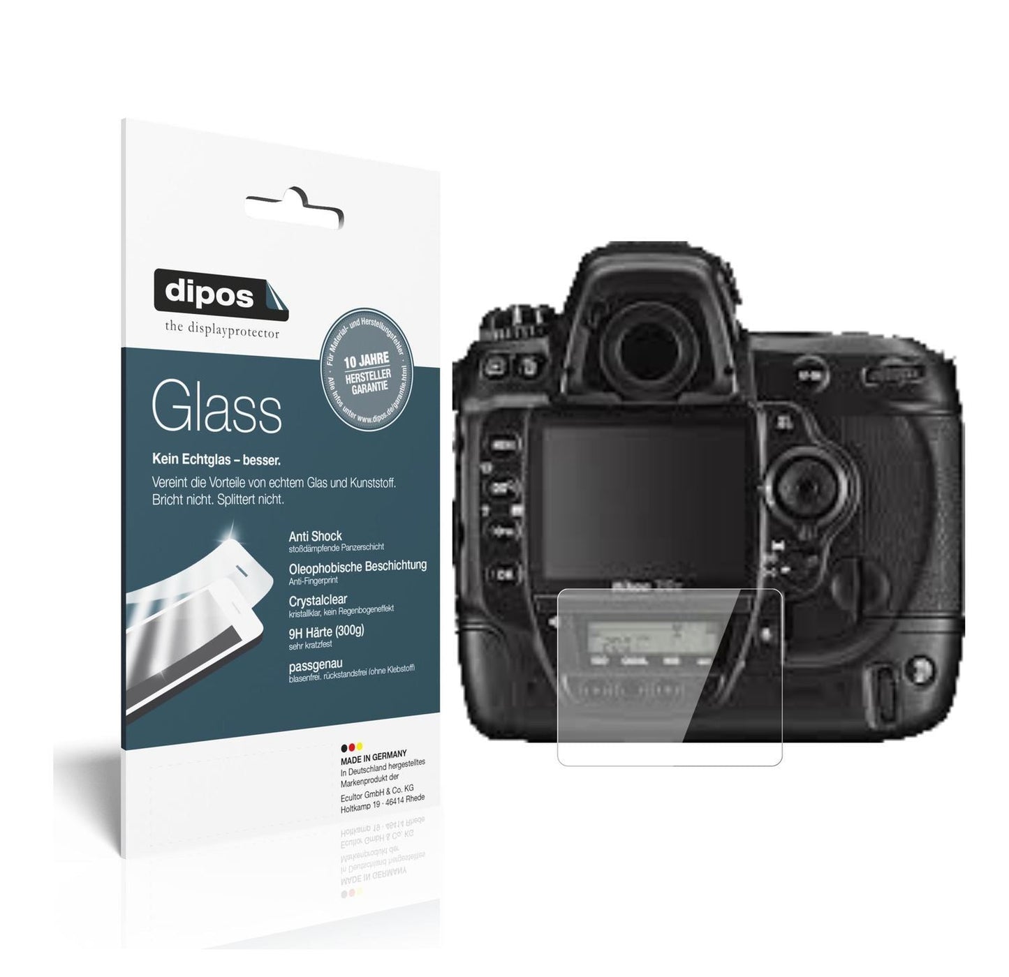2x 9H Schutzfolie für Nikon D3x Panzerfolie (1)