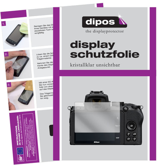 2x Schutzfolie klar für Nikon Z50 Display-Schutzfolie (1)