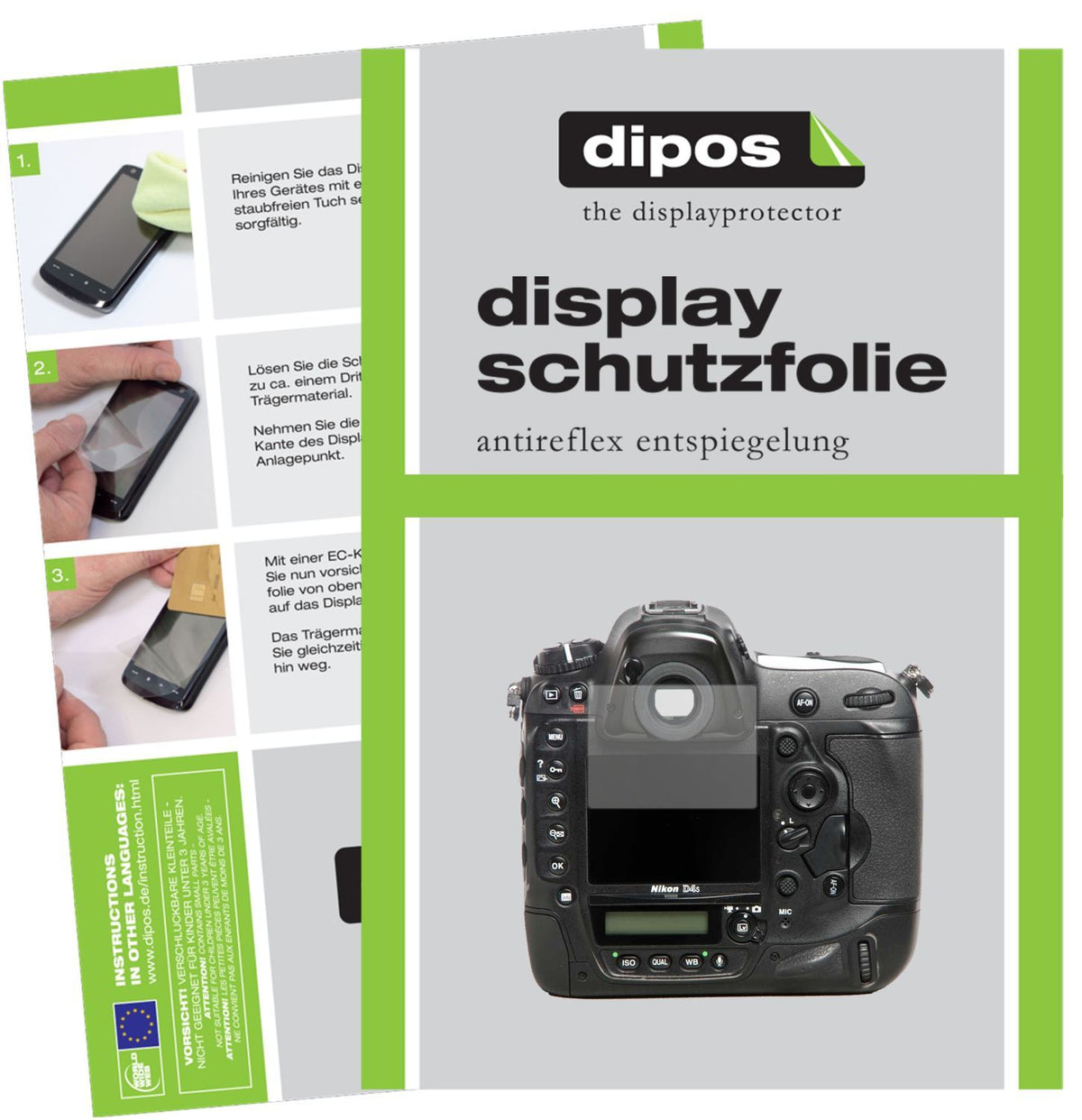 5x Schutzfolie matt für Nikon D4s Display-Schutzfo (1)