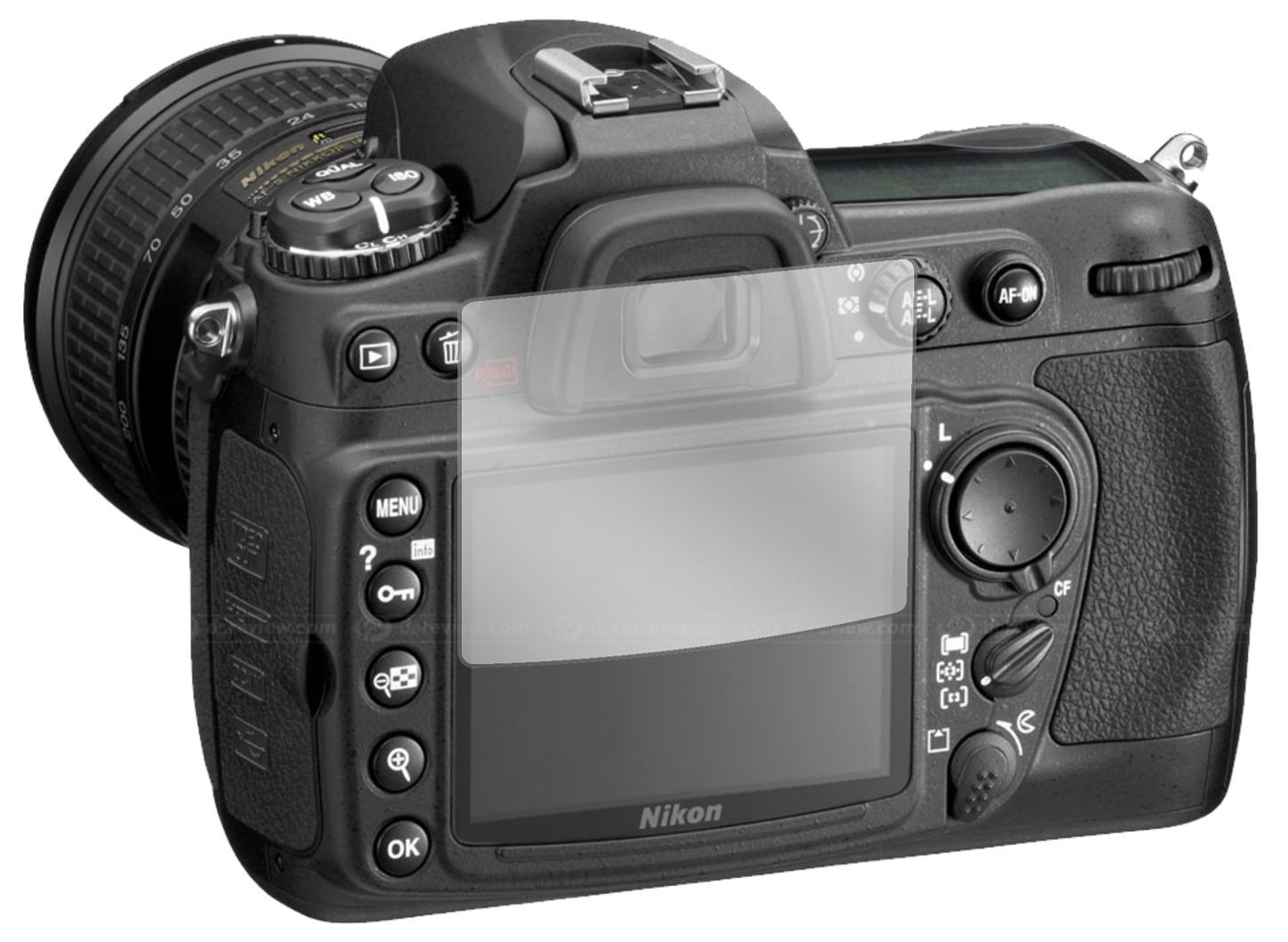 5x Schutzfolie klar für Nikon D300 Display-Schutzf (2)