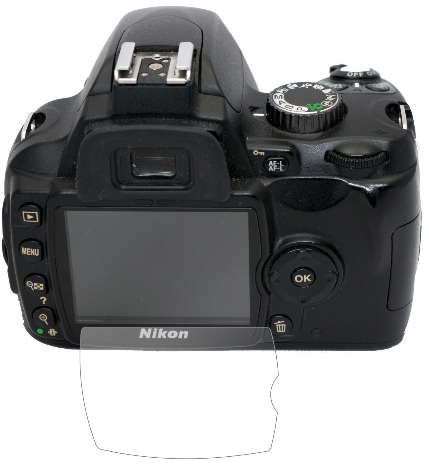 2x 9H Schutzfolie matt für Nikon D60 Panzerfolie (2)
