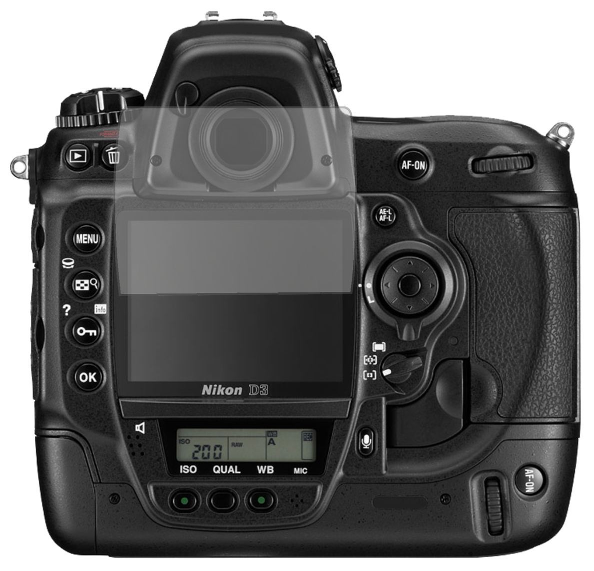 2x Schutzfolie matt für Nikon D3 Display-Schutzfol (2)