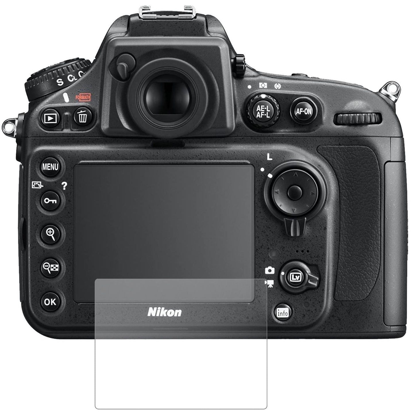 1x 9H Schutzfolie matt für Nikon D810E Panzerfolie (2)