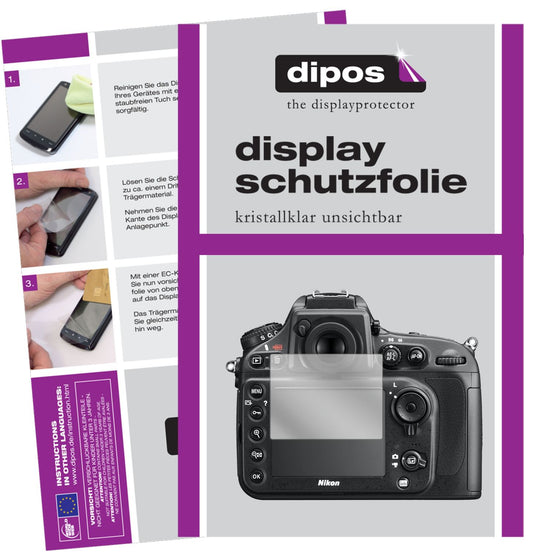 6x Schutzfolie klar für Nikon D810E Display-Schutz (1)