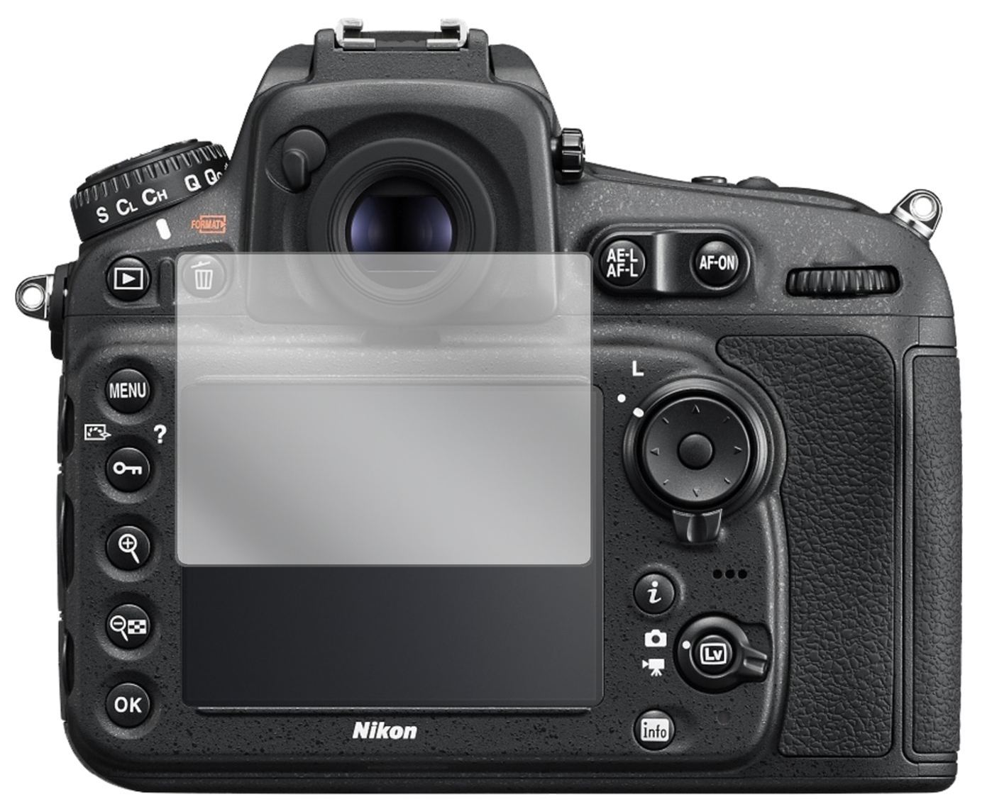 2x Schutzfolie klar für Nikon D810A Display-Schutz (2)
