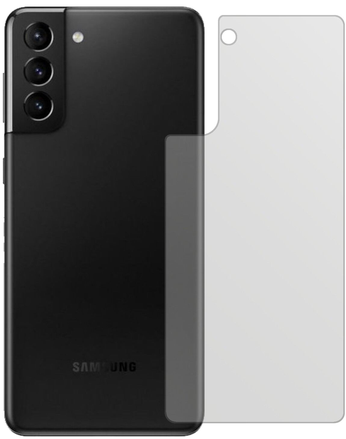 2x Schutzfolie matt für Samsung Galaxy S21 Plus Rü (2)