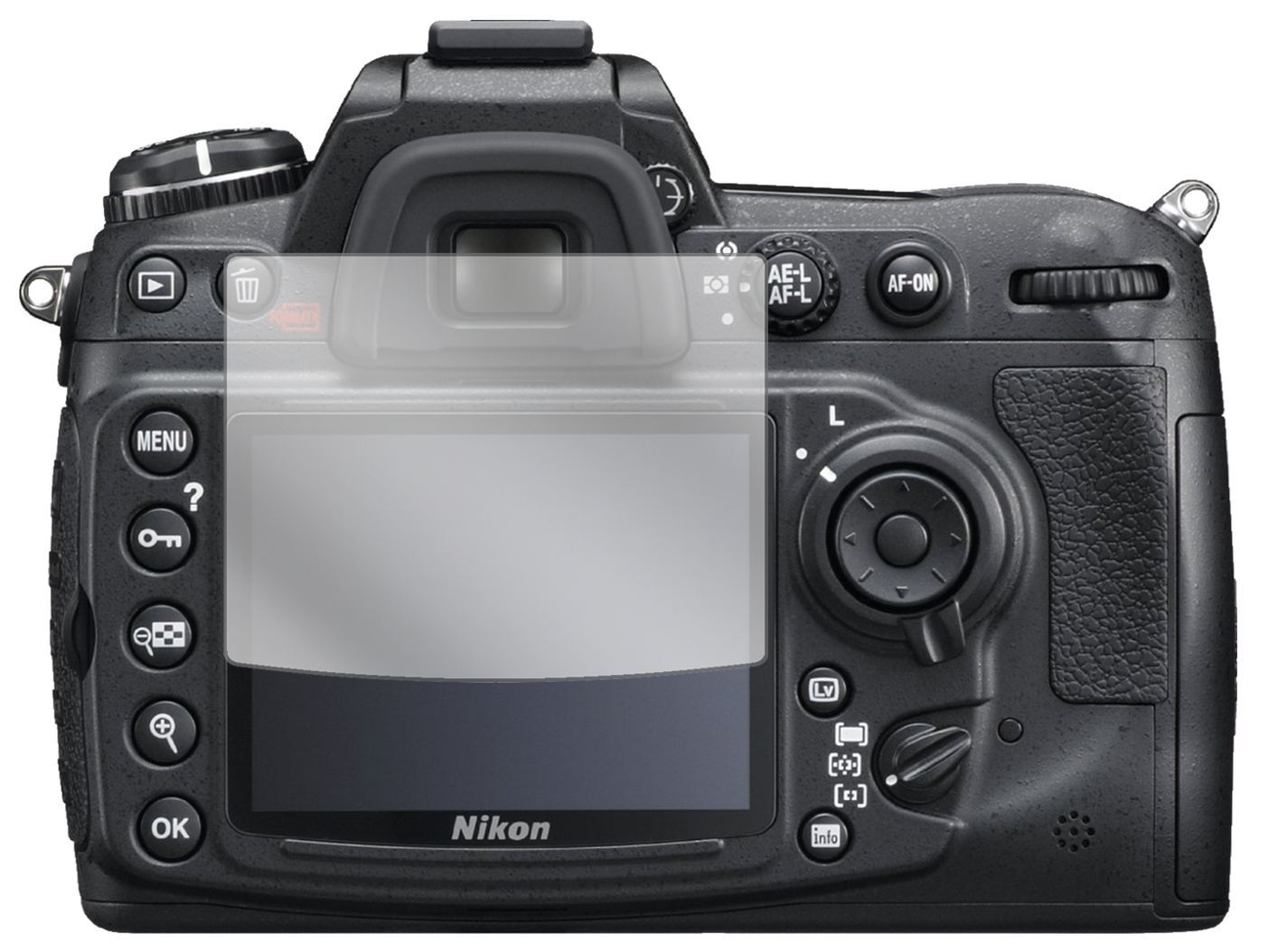1x Schutzfolie klar für Nikon D300S Display-Schutz (2)