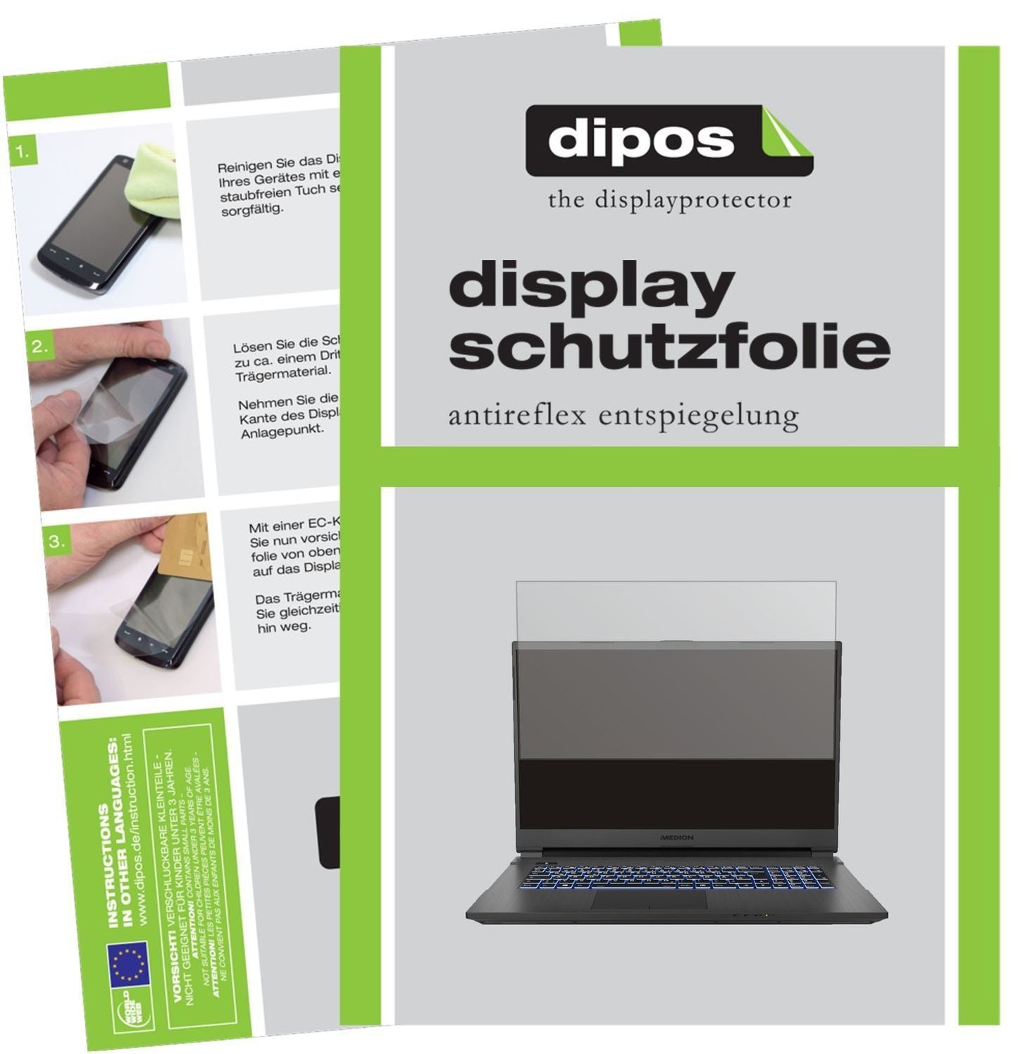 2x Schutzfolie matt für Medion Erazer Guardian X10 (1)