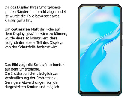 2x 9H Schutzfolie für Vivo Y3s Panzerfolie (3)
