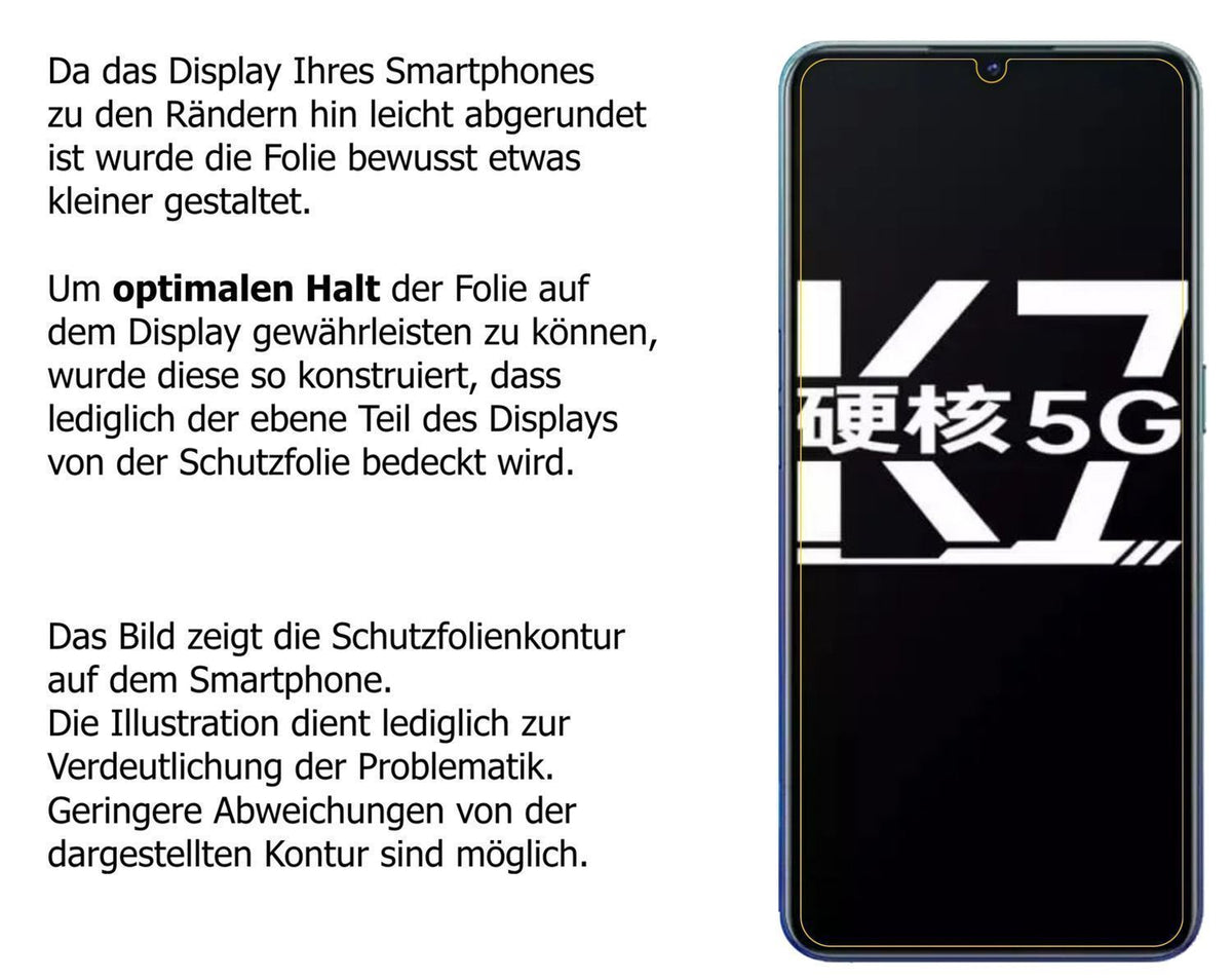 2x 9H Schutzfolie für Oppo K7 5G Panzerfolie (3)