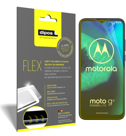 2x 3D Full Cover Schutzfolie für Motorola Moto G8  (1)