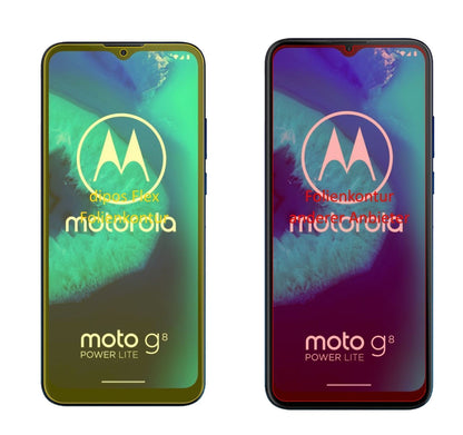 2x 3D Full Cover Schutzfolie für Motorola Moto G8  (2)