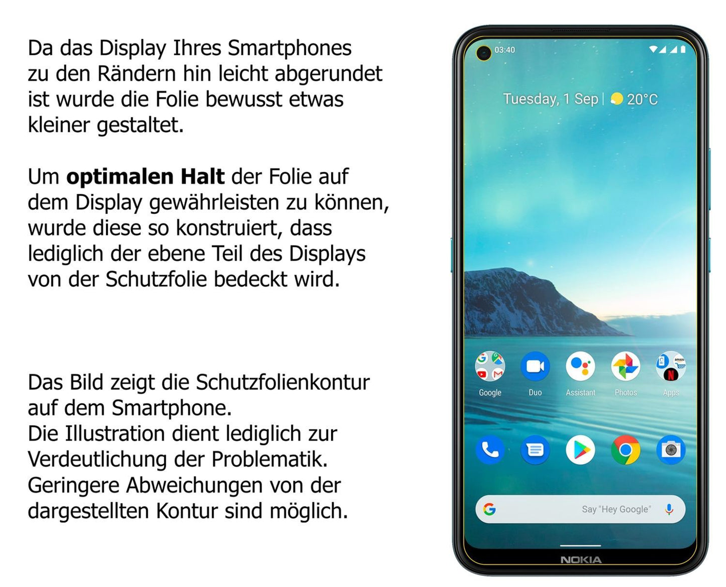 6x Schutzfolie klar für Nokia 46115 Display-Schutz (5)