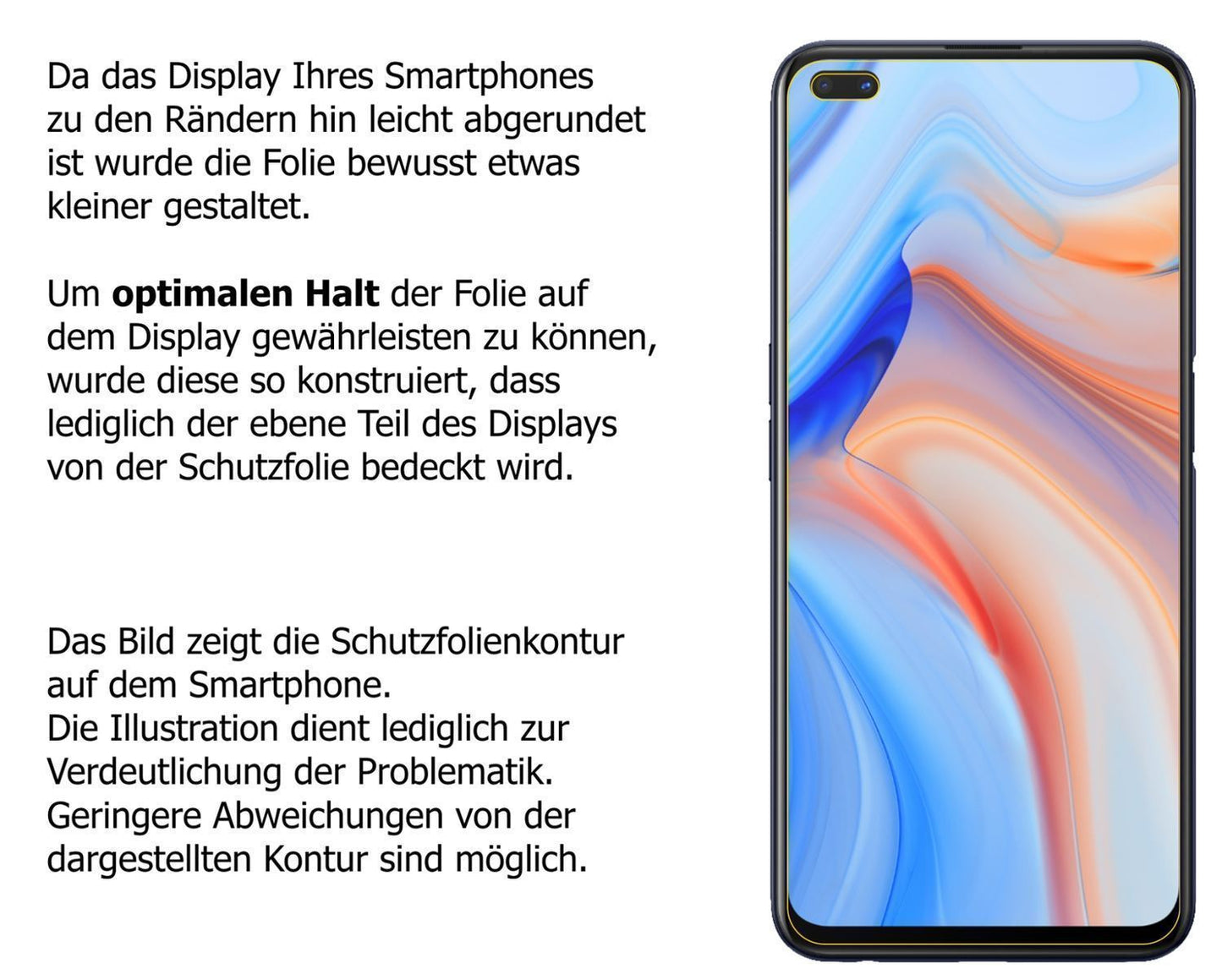 1x Schutzfolie matt für Oppo Reno4 Z 5G Display-Sc (6)