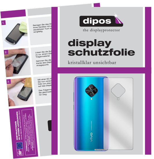 5x Schutzfolie klar für Vivo Y51 (2020) Rückseite  (1)