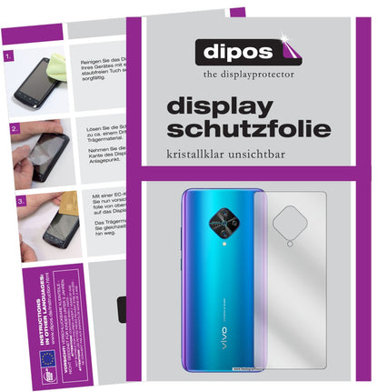 1x Schutzfolie klar für Vivo Y51 (2020) Rückseite  (1)