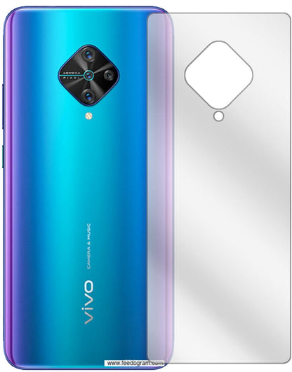 1x Schutzfolie klar für Vivo Y51 (2020) Rückseite  (2)