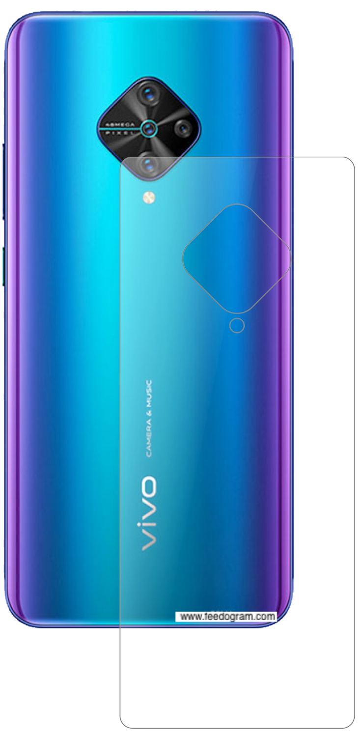 2x 9H Schutzfolie matt für Vivo Y51 (2020) Rücksei (2)