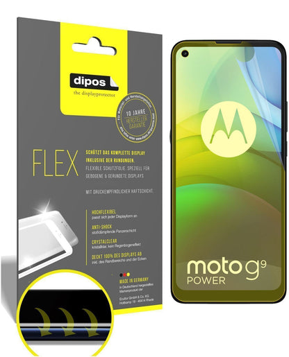 3x 3D Full Cover Schutzfolie für Motorola Moto G9  (1)