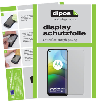 2x Schutzfolie matt für Motorola Moto G9 Power Dis (1)