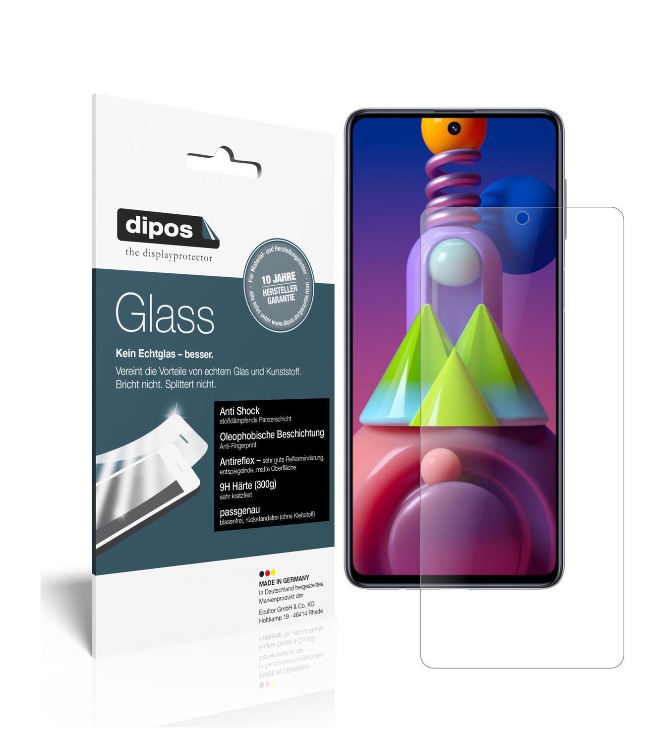 2x 9H Schutzfolie matt für Samsung Galaxy M51 Panz (1)