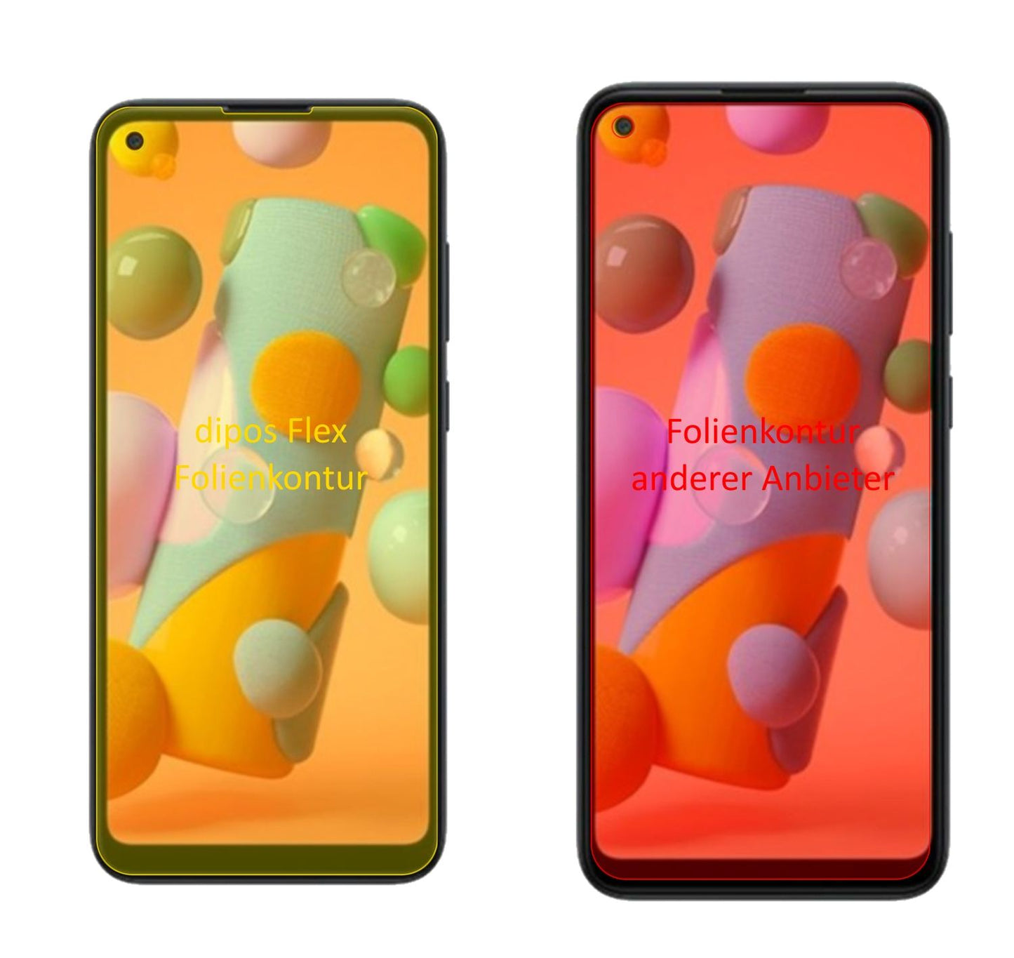 3x 3D Full Cover Schutzfolie für Samsung Galaxy A1 (2)