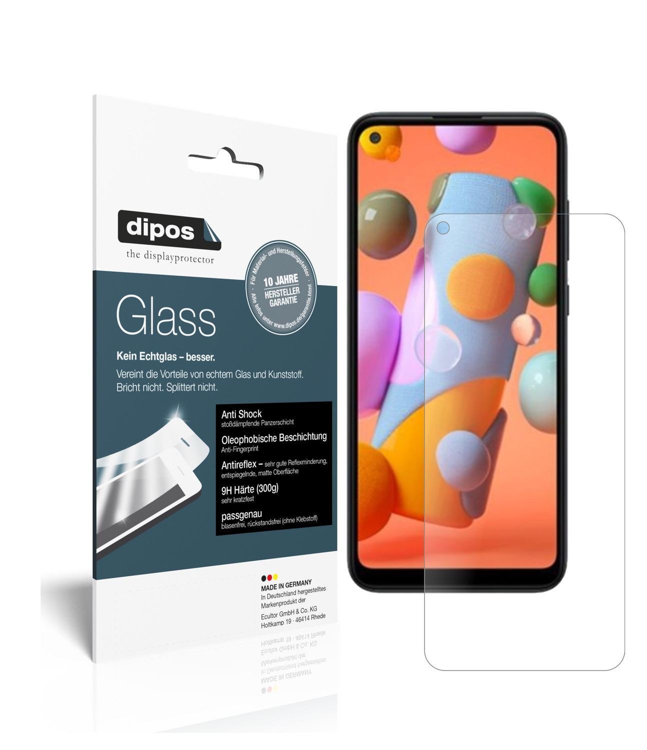 2x 9H Schutzfolie matt für Samsung Galaxy A12 Panz (1)