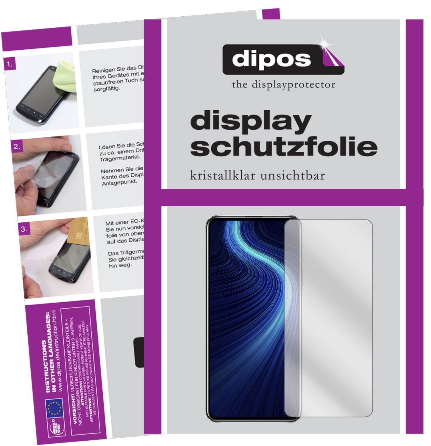 5x Schutzfolie klar für Honor X10 5G Display-Schut (1)