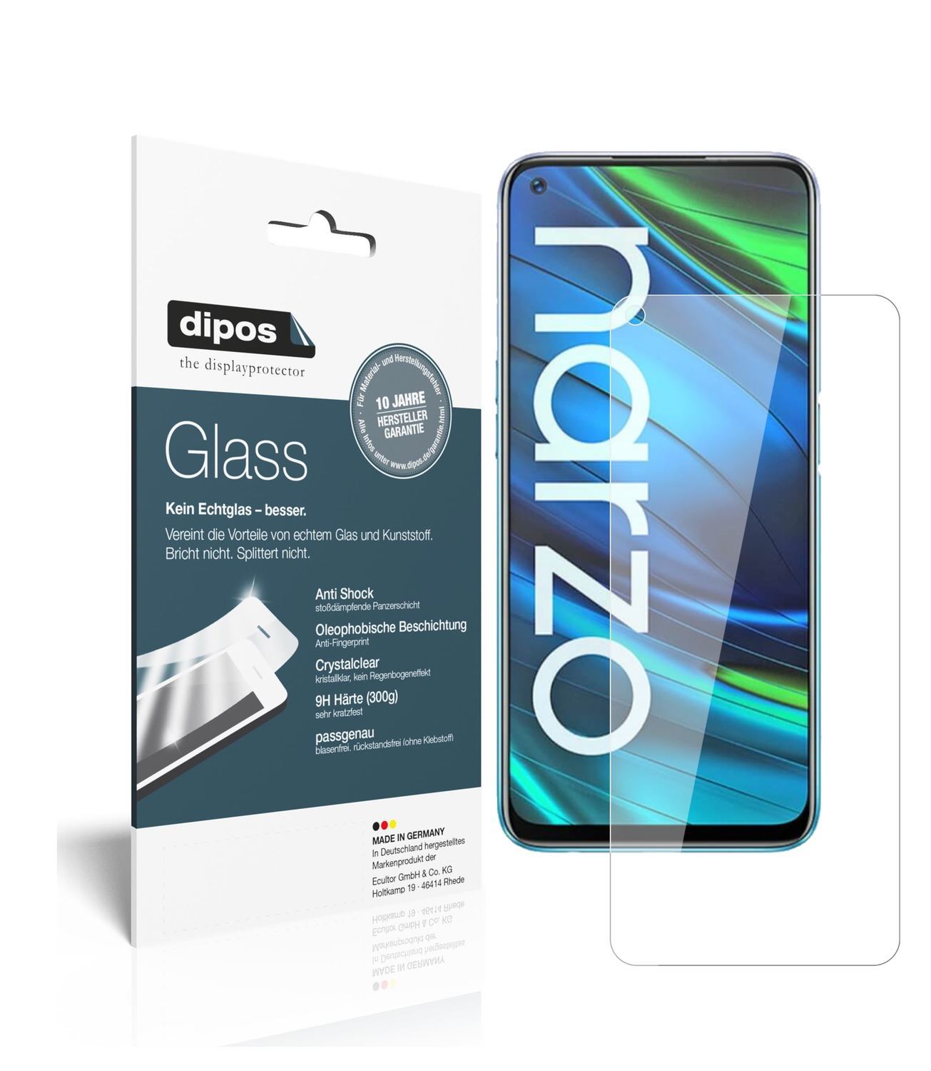 2x 9H Schutzfolie für Oppo Realme Narzo 20 Pro Pan (1)