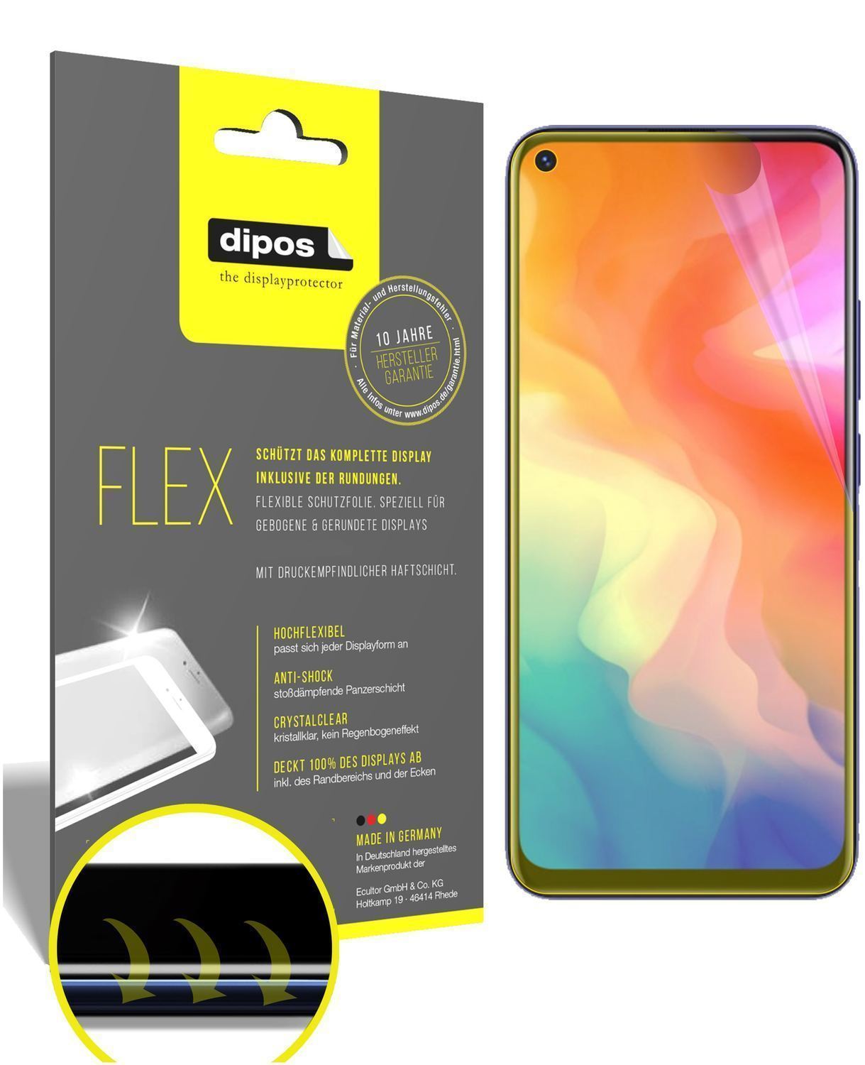 3x 3D Full Cover Schutzfolie für Vivo Y30 (1)