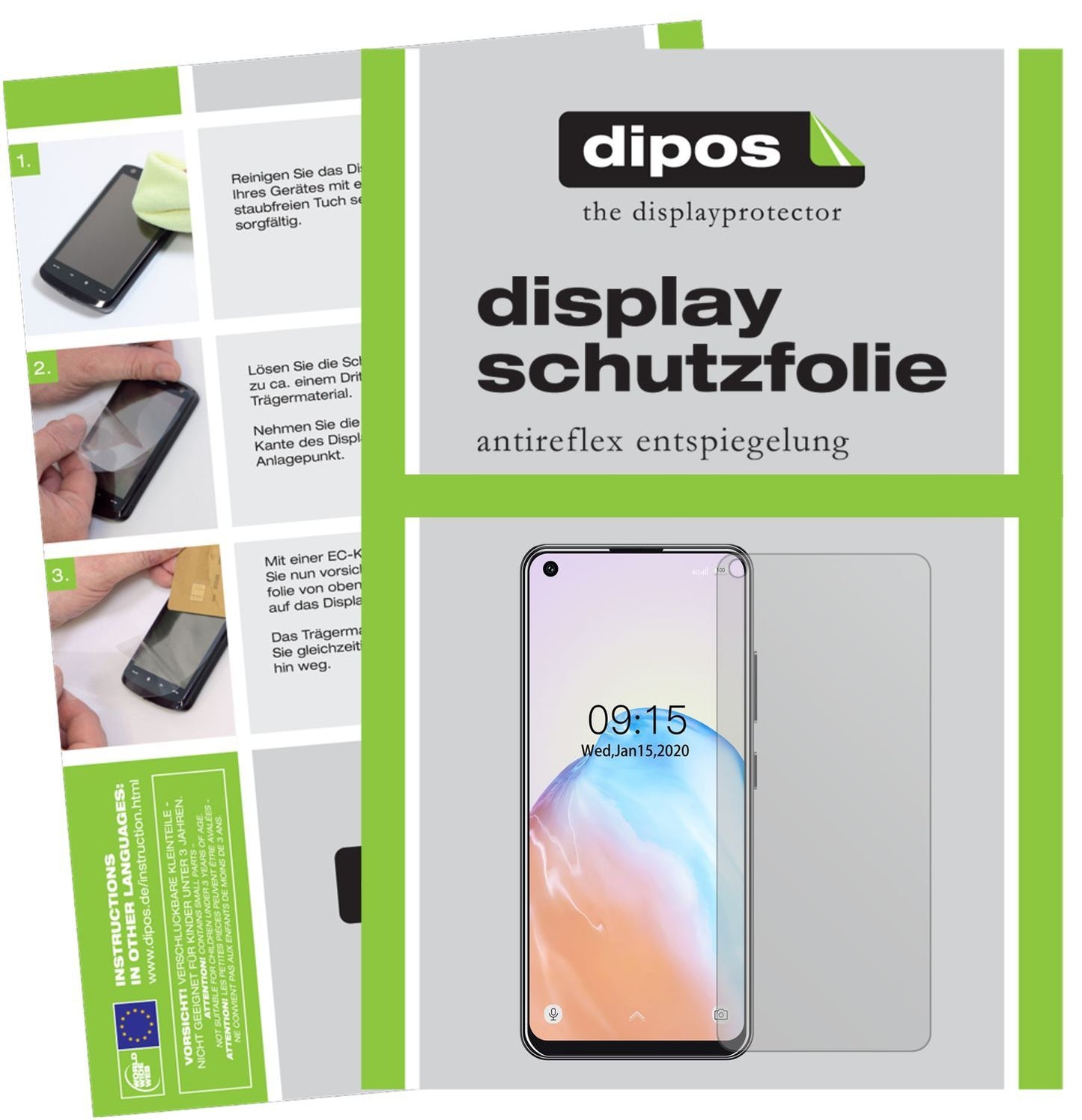 5x Schutzfolie matt für Oukitel C18 Pro Display-Sc (1)