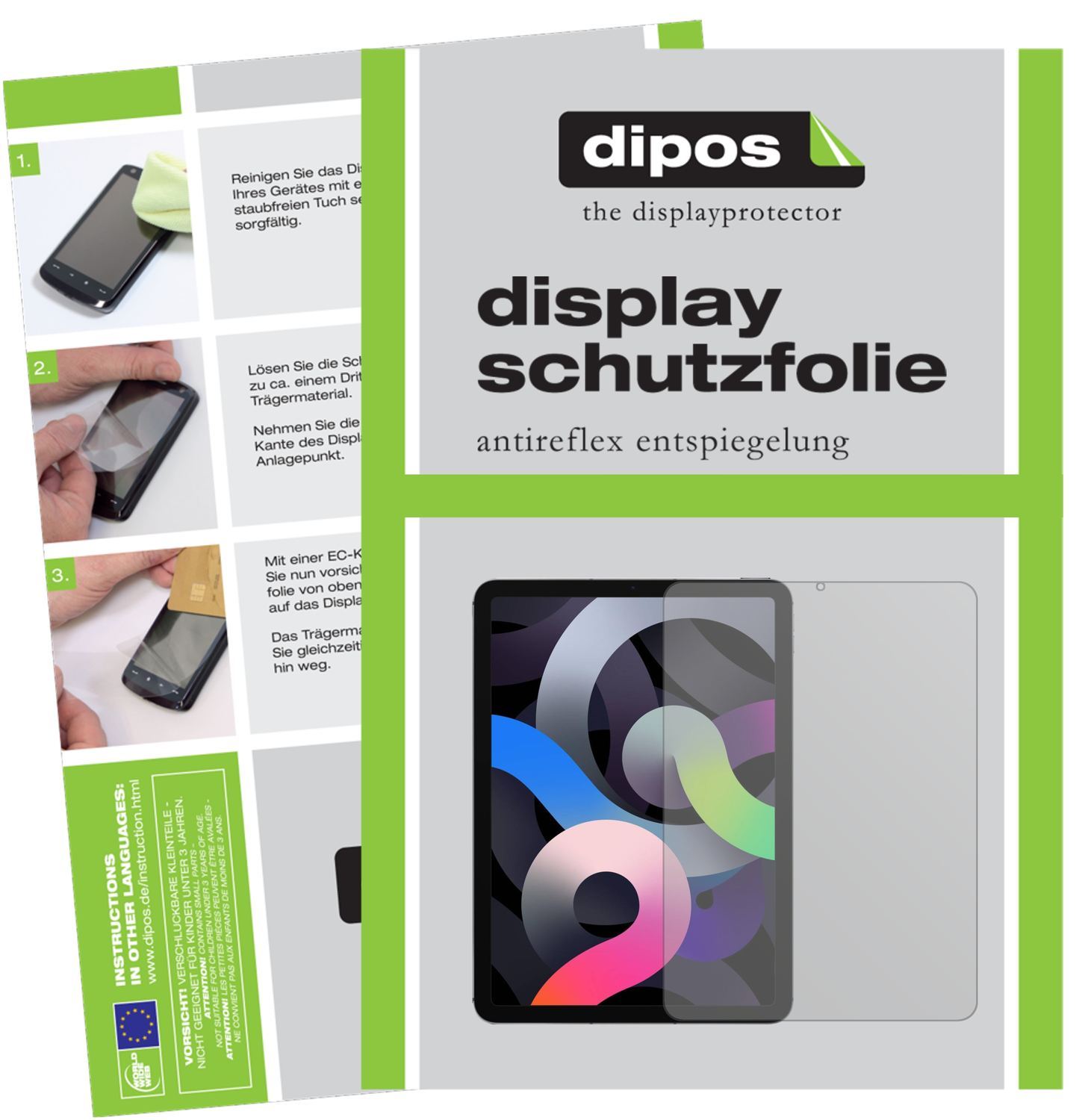 1x Schutzfolie matt für Apple iPad Air 10.9 Zoll ( (1)