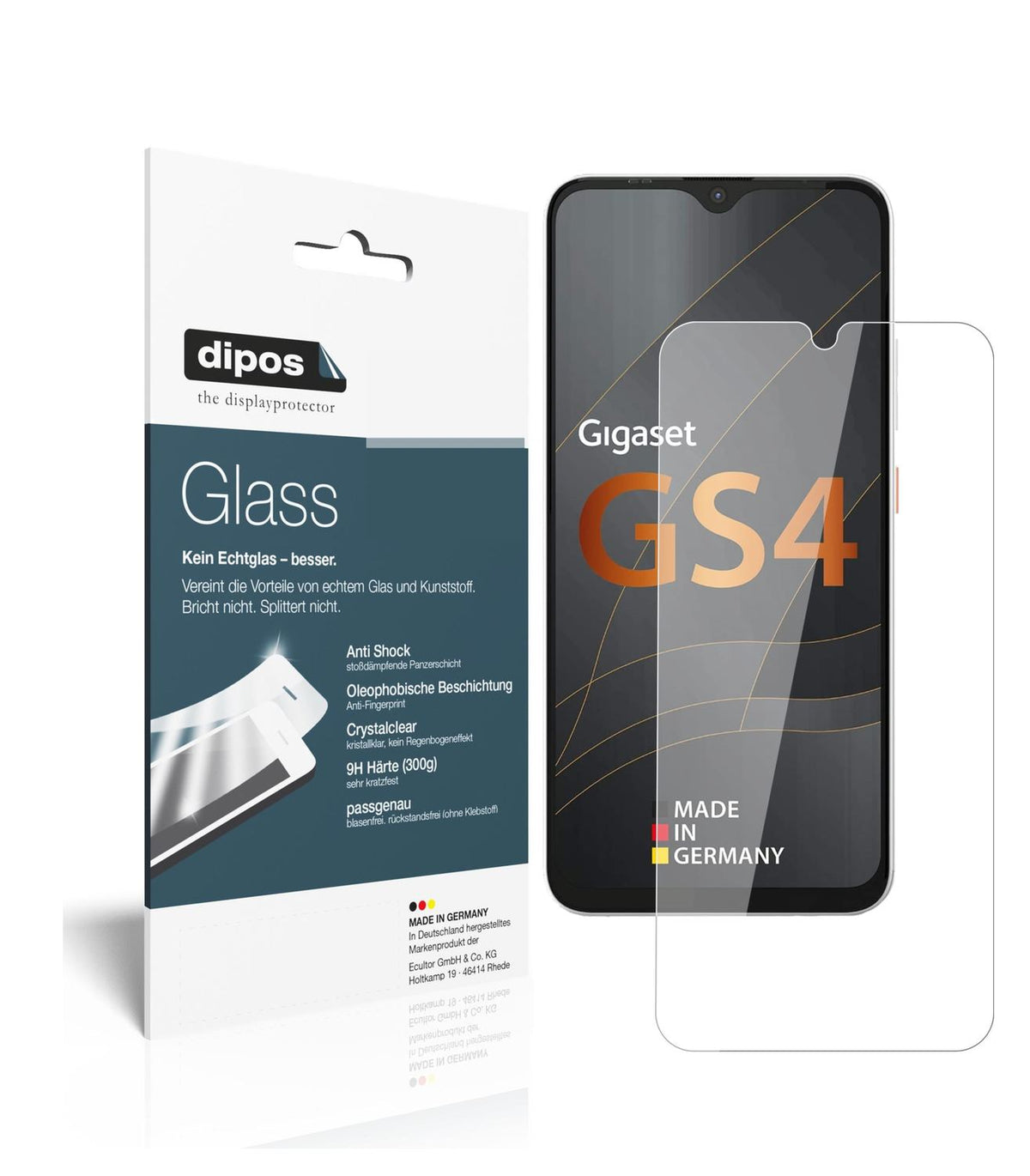 2x 9H Schutzfolie für Gigaset GS4 Panzerfolie (1)