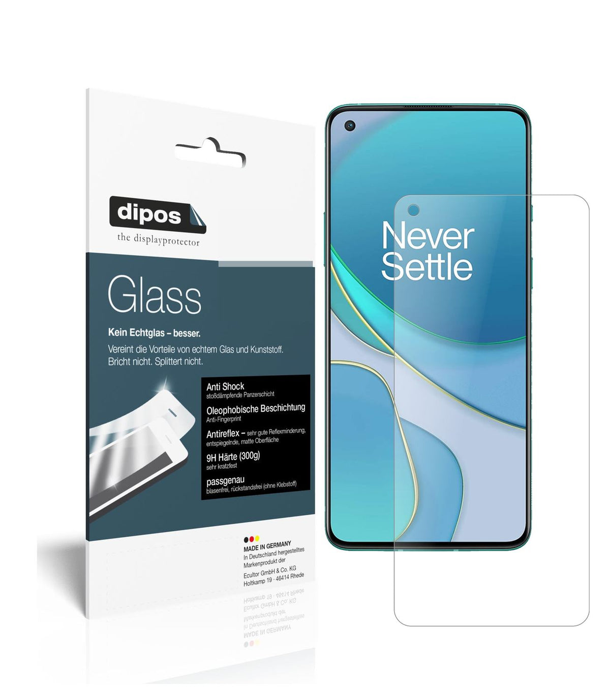 2x 9H Schutzfolie matt für OnePlus 8T Panzerfolie (1)