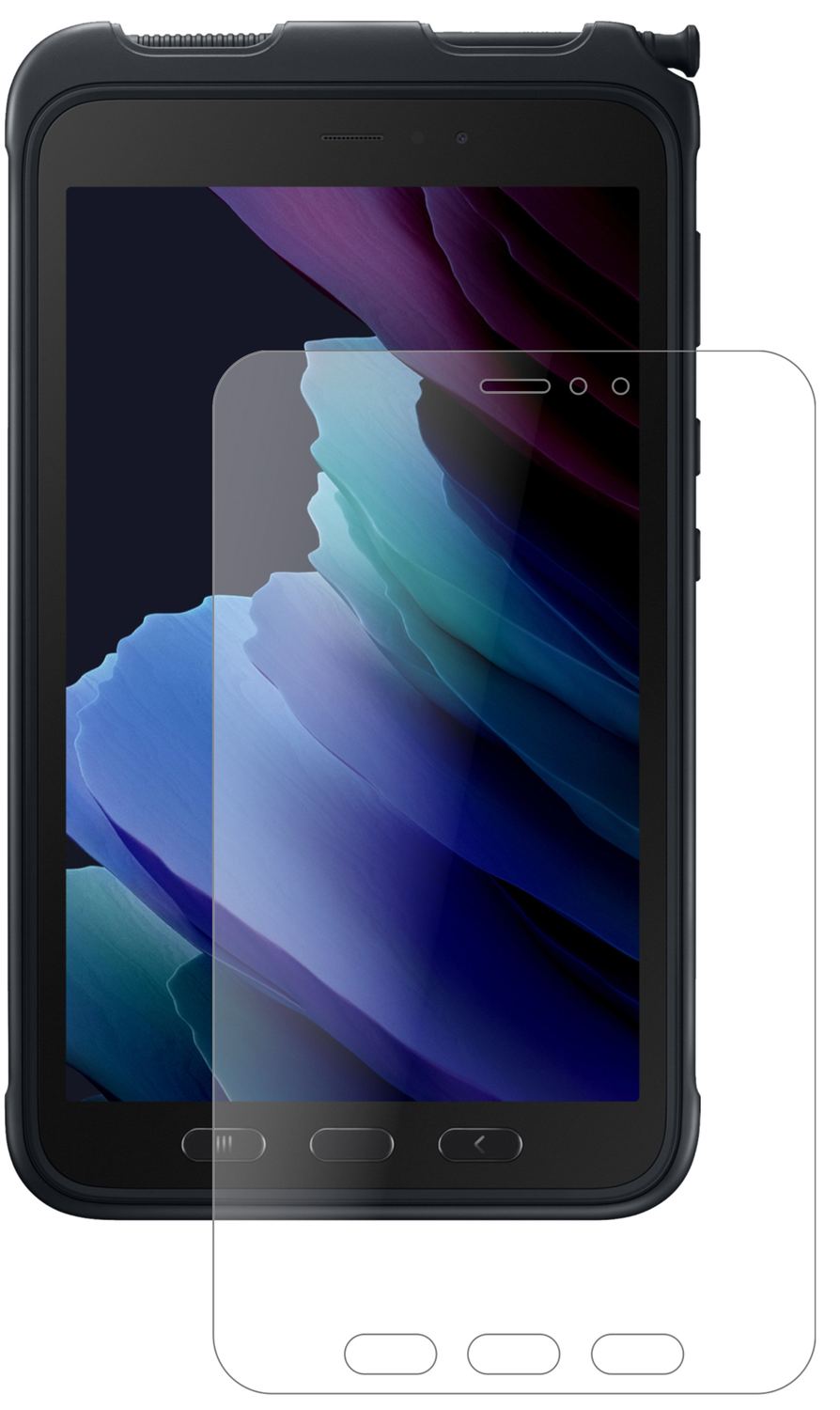 1x 9H Schutzfolie matt für Samsung Galaxy Tab Acti (2)