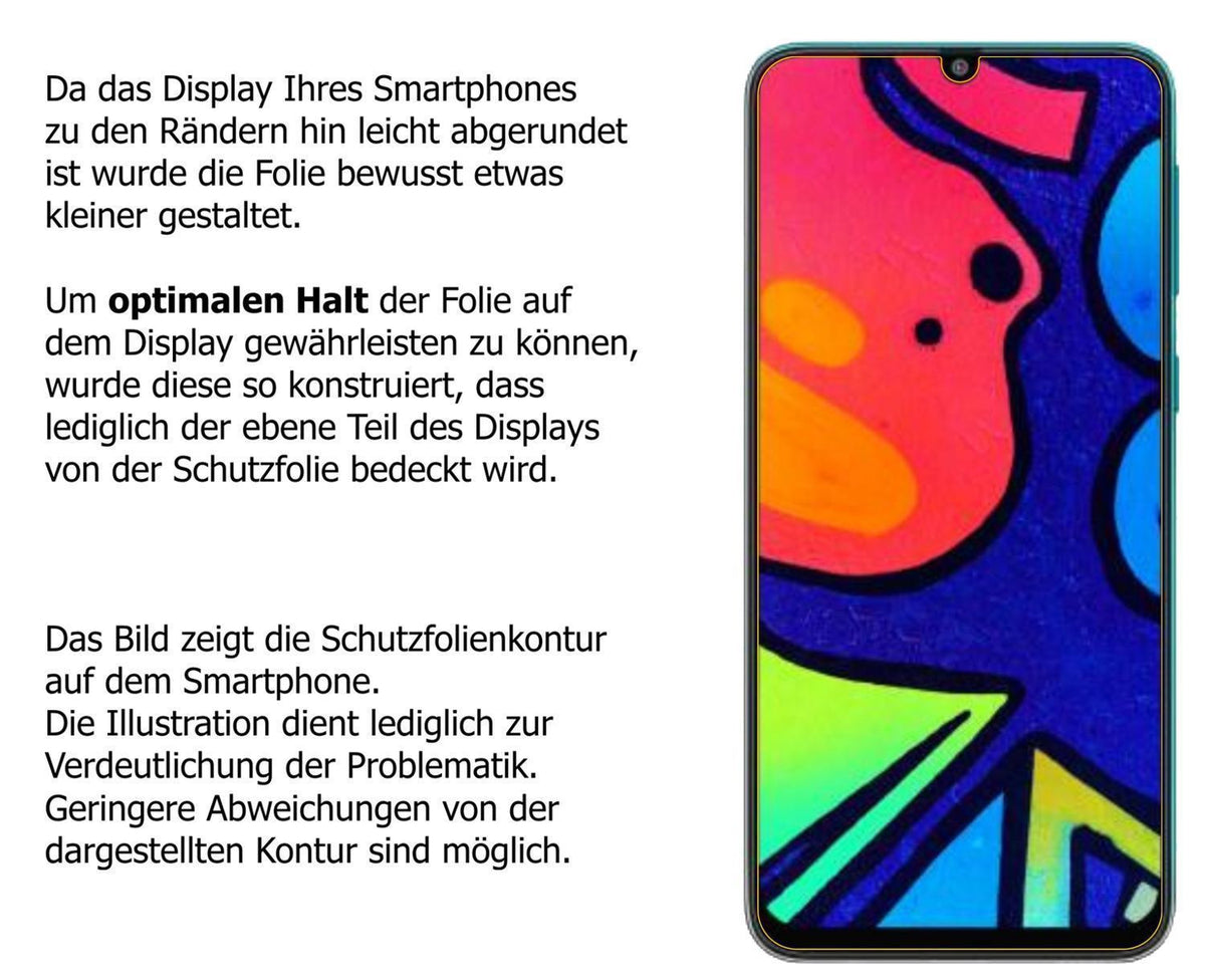 2x 9H Schutzfolie für Samsung Galaxy F41 Panzerfol (3)