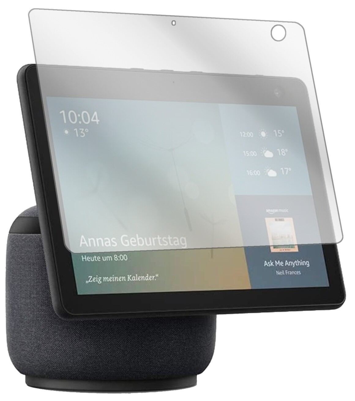 2x Schutzfolie klar für Amazon Echo Show 10 (3. Ge (2)