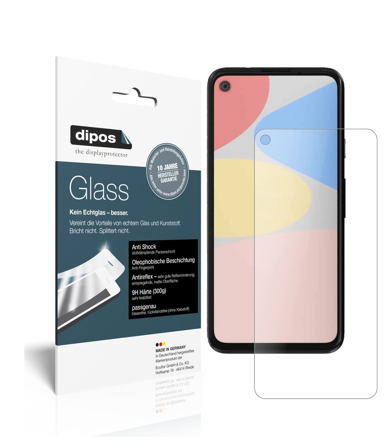2x 9H Schutzfolie matt für Google Pixel 4a Panzerf (1)