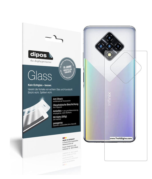 2x 9H Schutzfolie matt für Infinix Zero 8 Rückseit (1)