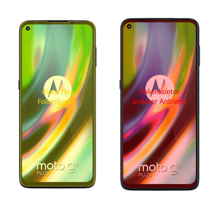 3x 3D Full Cover Schutzfolie für Motorola Moto G9  (2)
