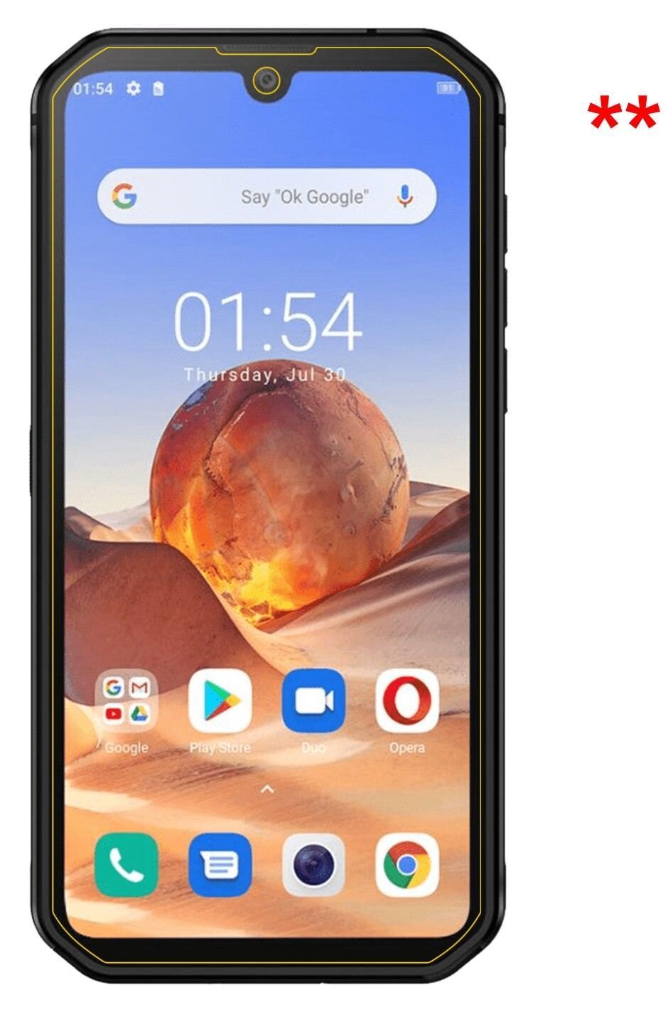 2x Schutzfolie matt für Blackview BV9900E Display- (6)